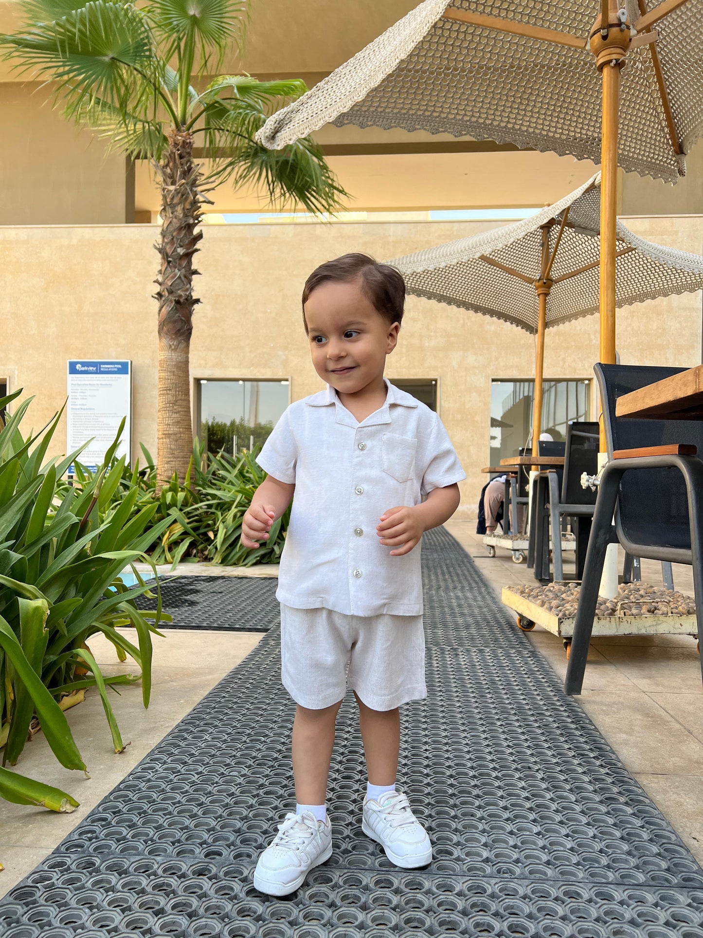 Boys Boujee linen Set