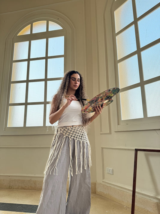 PRE ORDER- Handmade macrame beach cover-up