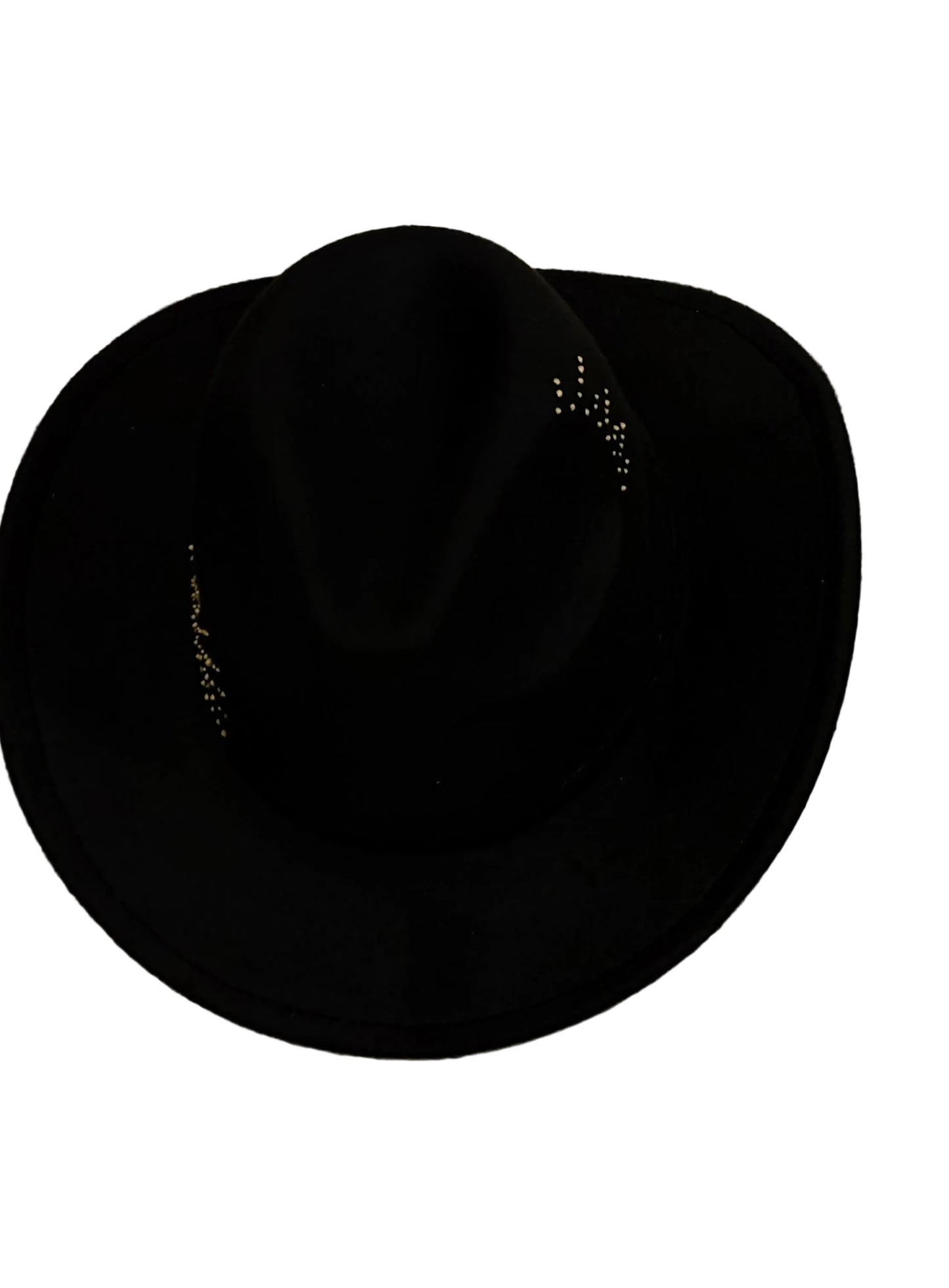 Black Studded Fedora Hat