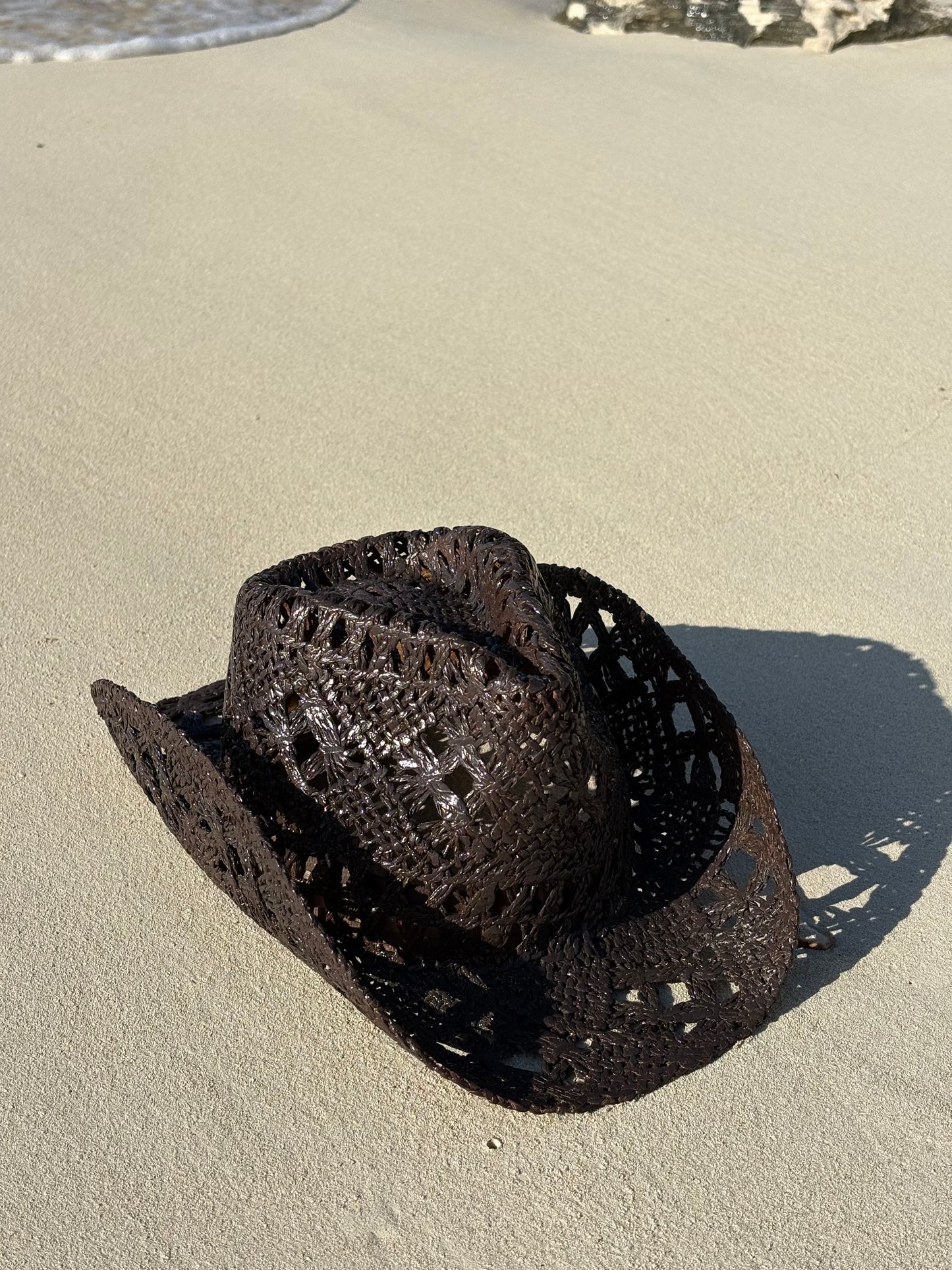 Dark Brown Straw hat