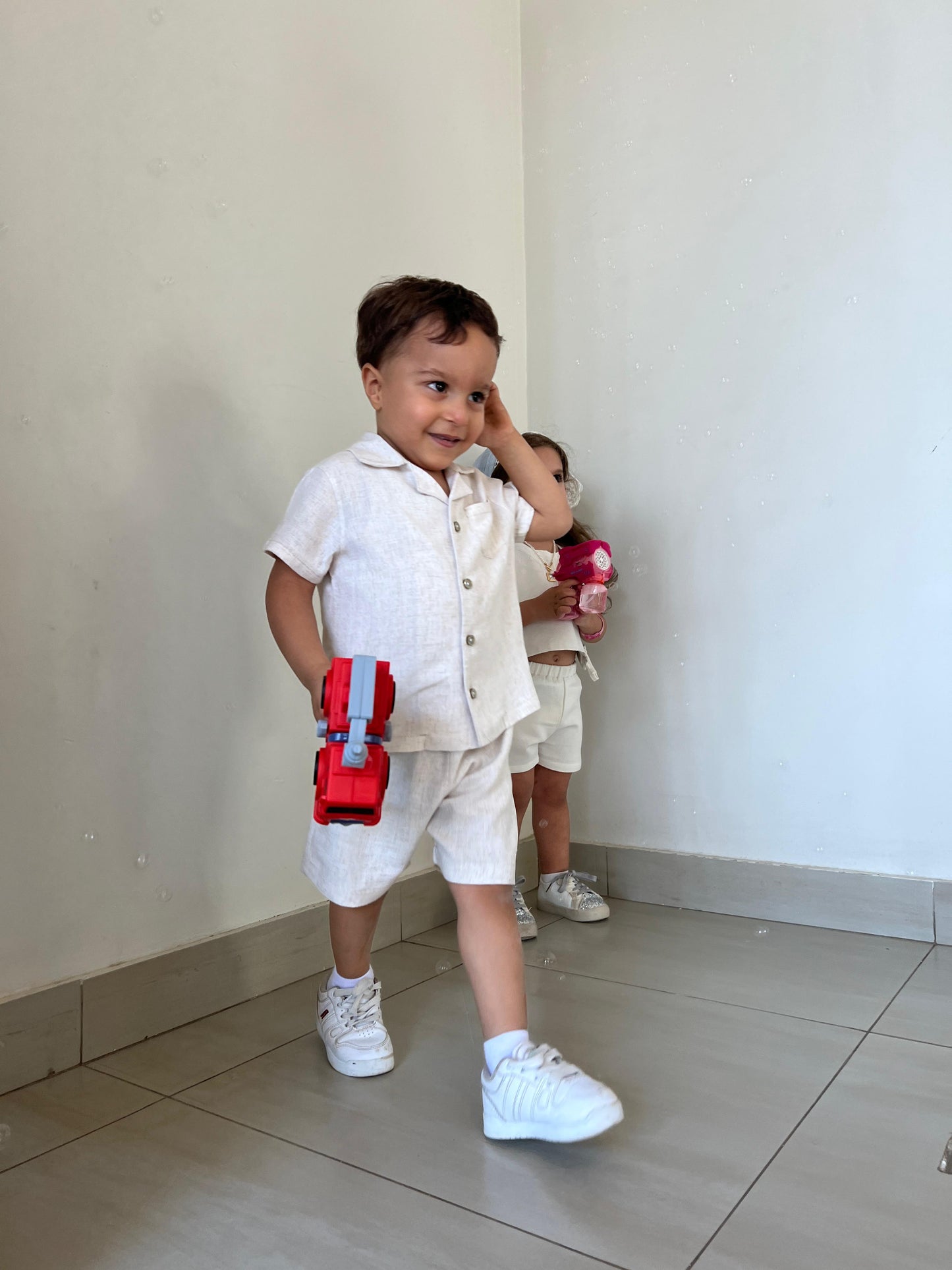 Boys Boujee linen Set