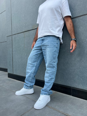 Light blue wide leg Denim