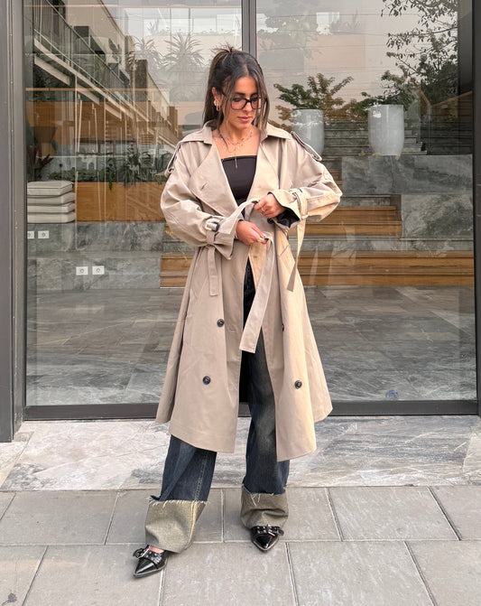 Nude Trench Coat