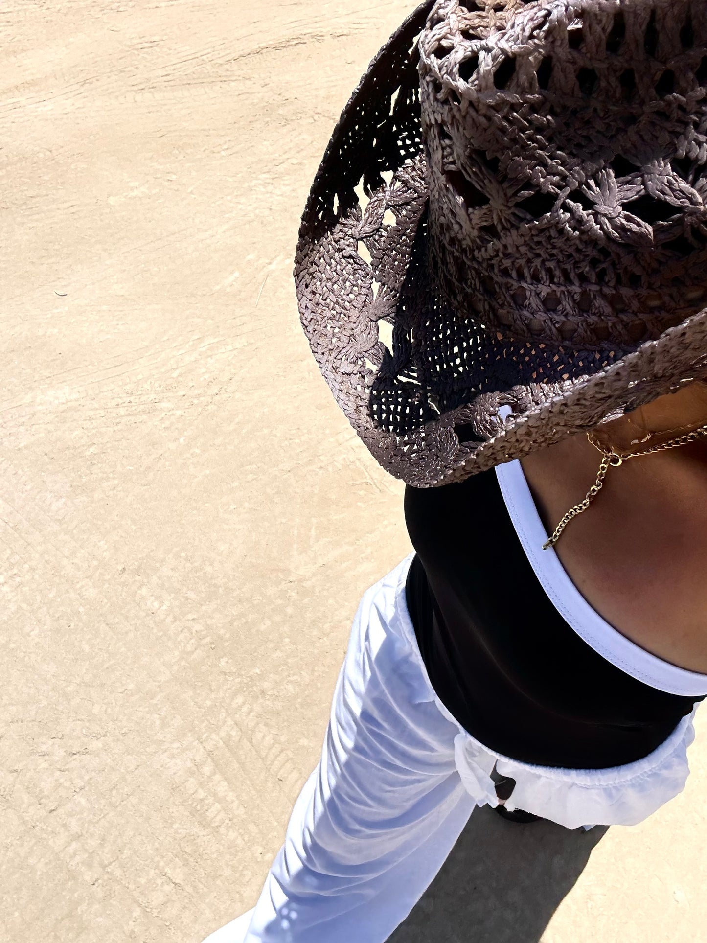 Dirty Brown Straw Hat