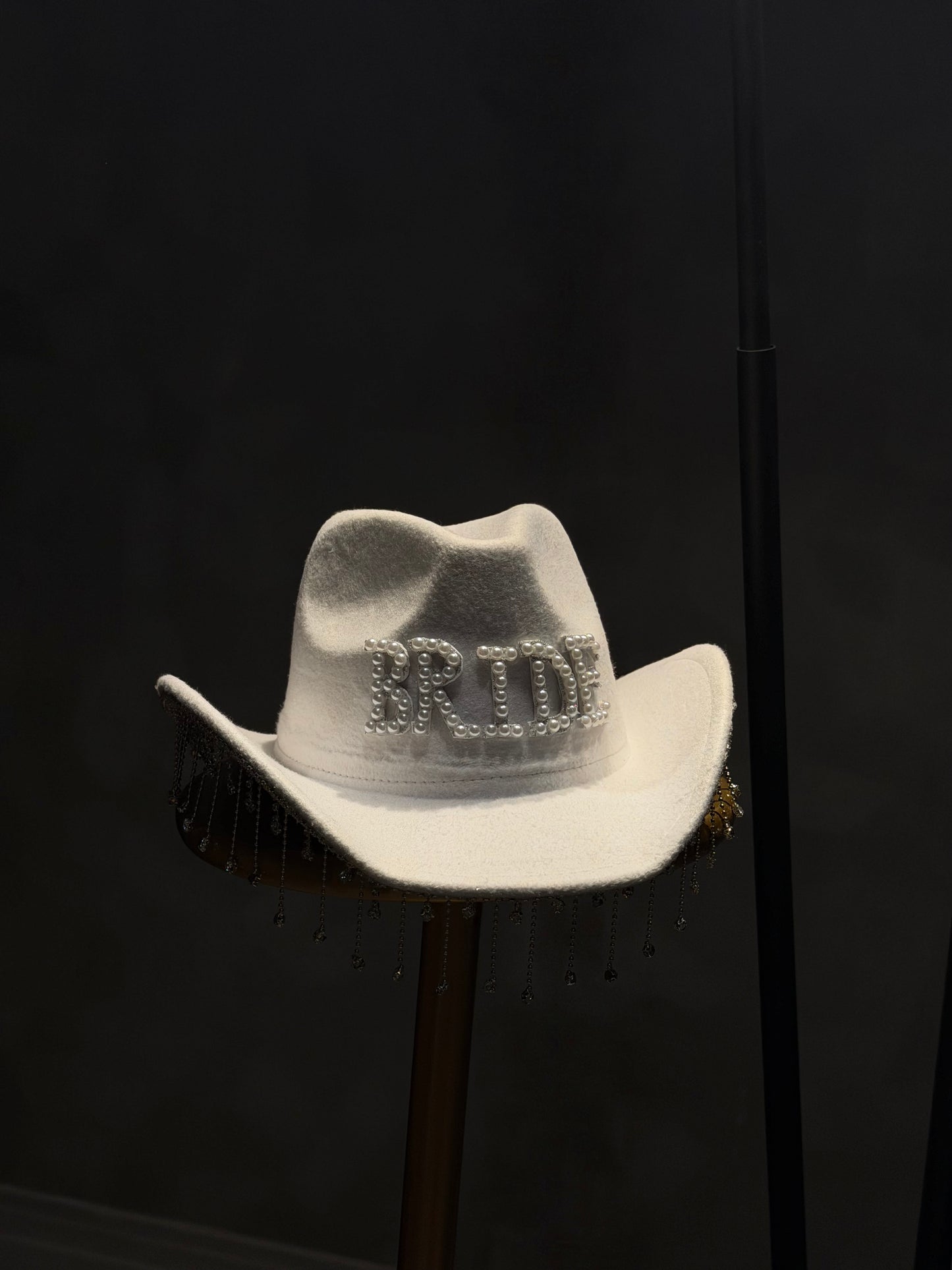 Suede Bridal Hat