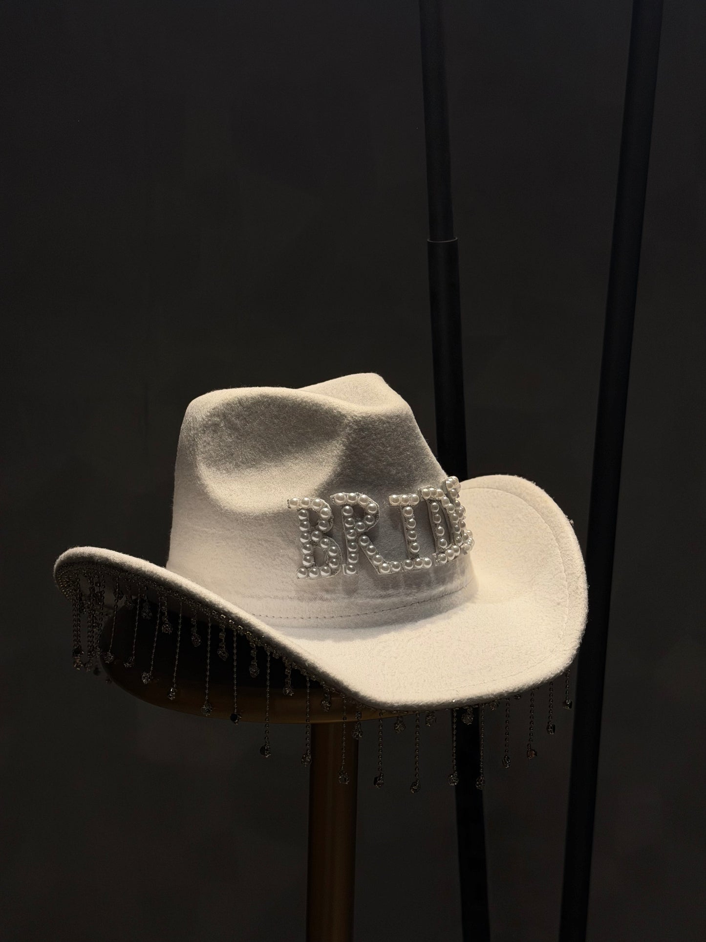 Suede Bridal Hat