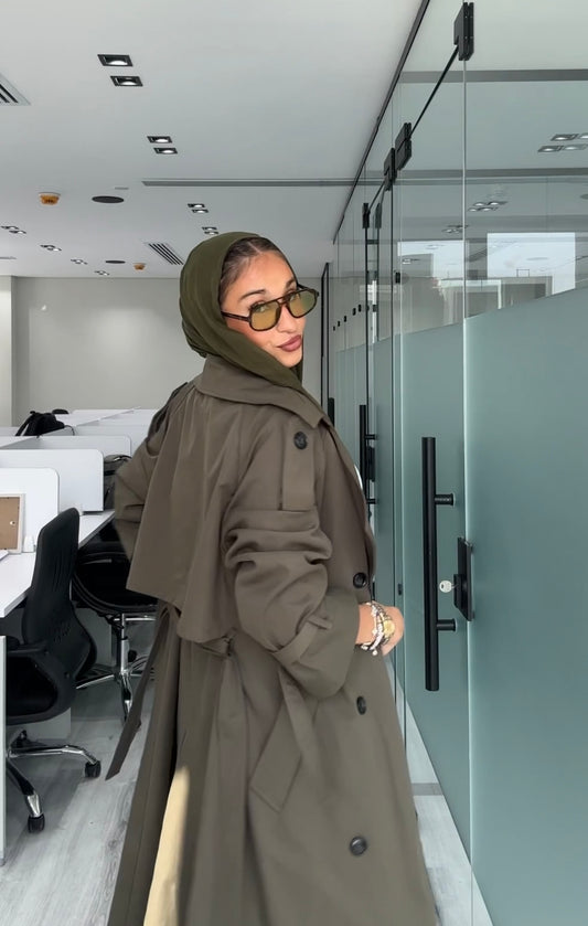 Olive Trench coat