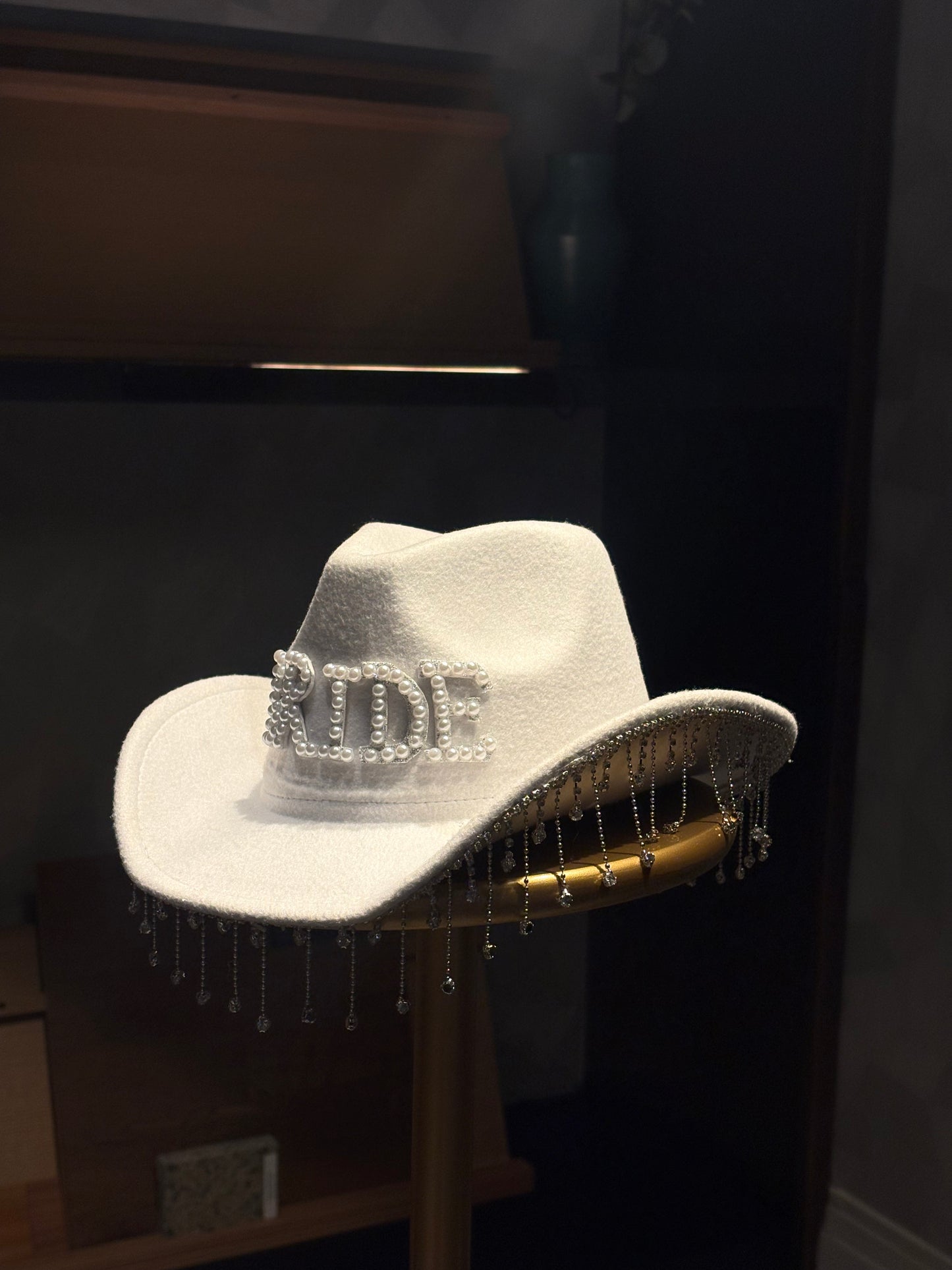 Suede Bridal Hat