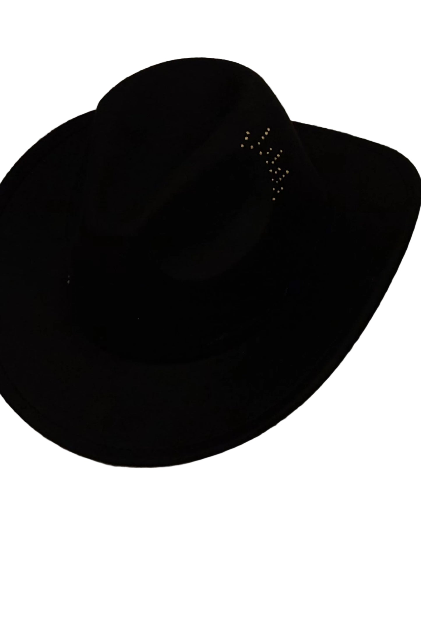 Black Studded Fedora Hat
