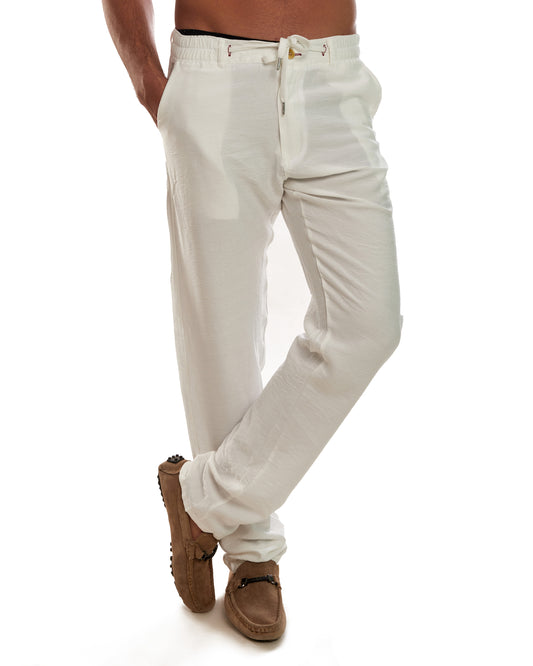 Off white linen pants