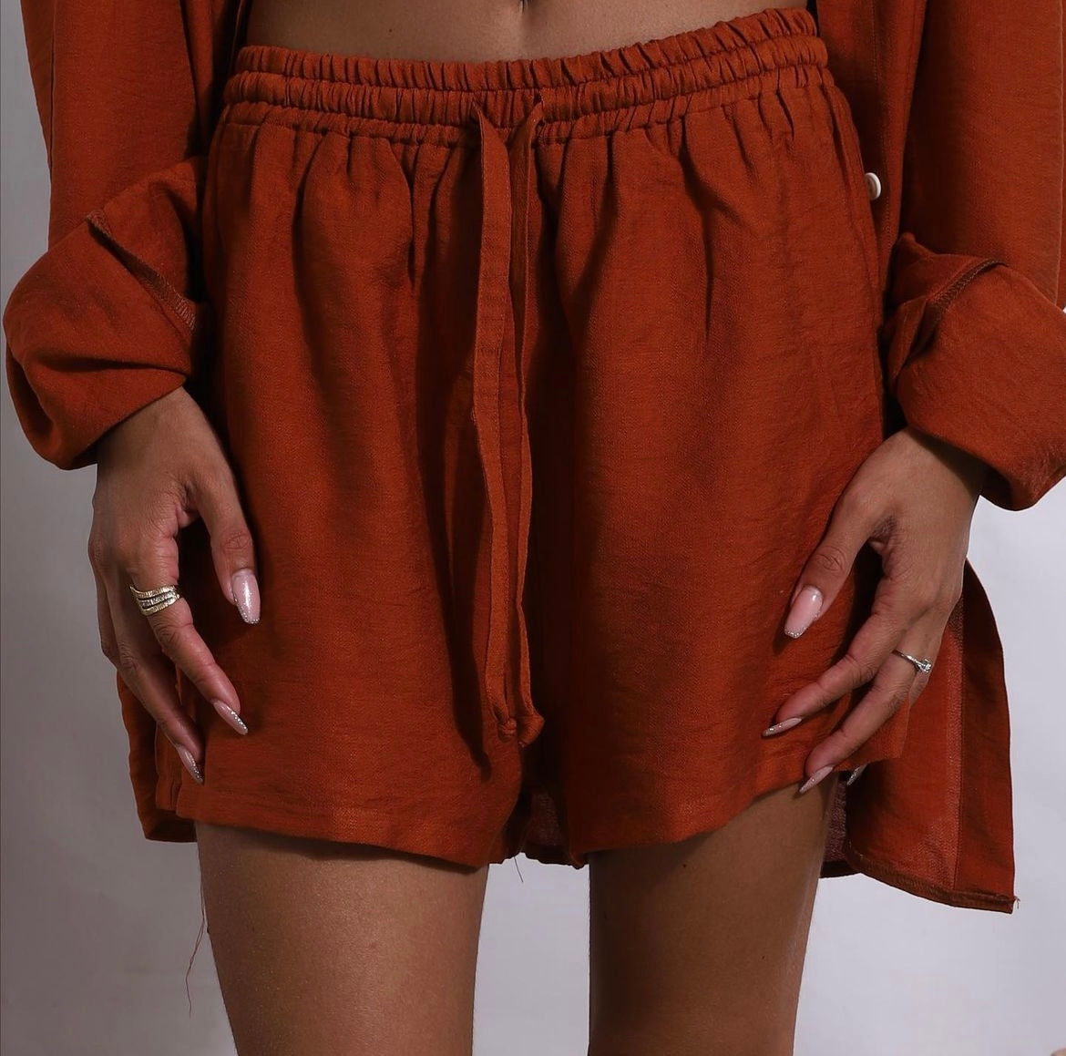 Linen shorts